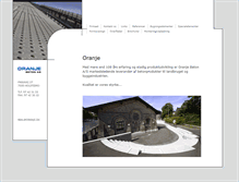 Tablet Screenshot of oranje.dk